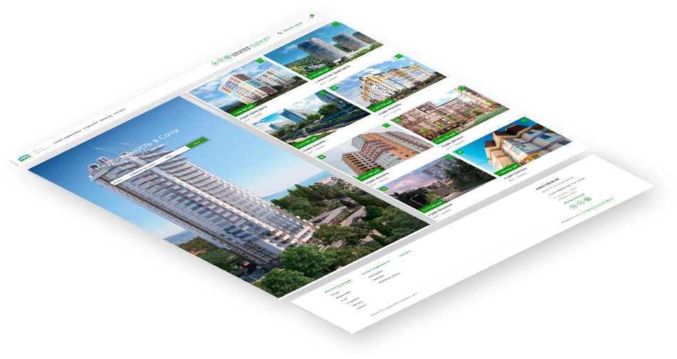 Портфолио - Сайт для агентства недвижимости «Мост» в г.Сочи